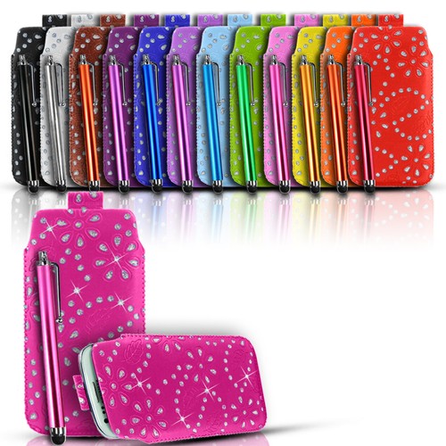 Bling leather slide - phone, case