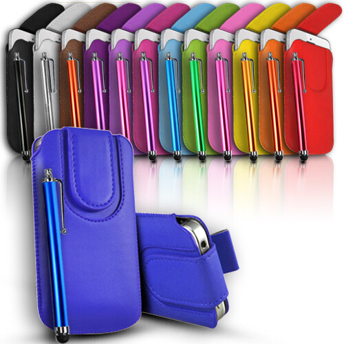 Leather slide phone - phone, case
